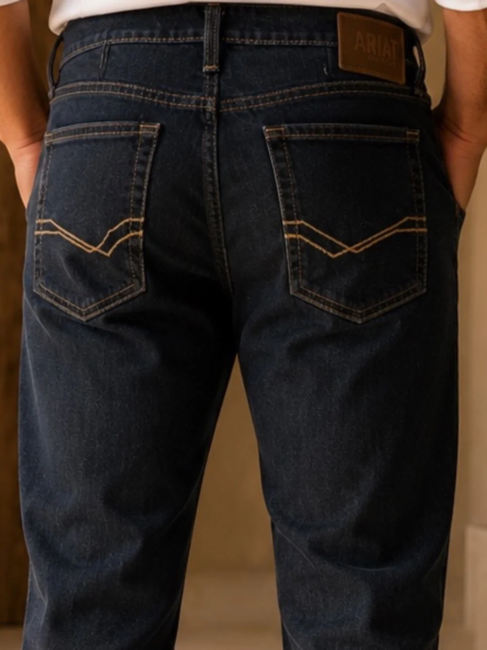 Ariat M8 Modern Slim Jeans Men’s 36x30 Dark Wash Stretch Denim Cotton Elastane